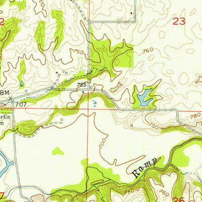 United States Geological Survey Russellville, IN (1955, 24000-Scale) digital map