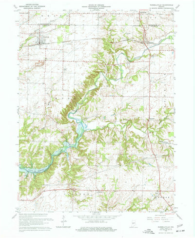 United States Geological Survey Russellville, IN (1963, 24000-Scale) digital map