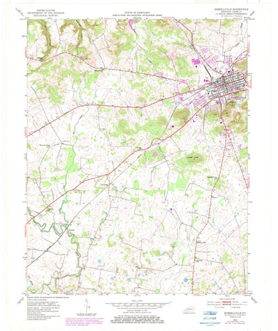 United States Geological Survey Russellville, KY (1952, 24000-Scale) digital map