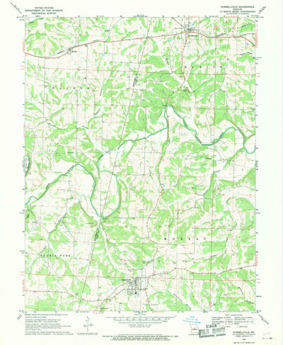 United States Geological Survey Russellville, MO (1969, 24000-Scale) digital map
