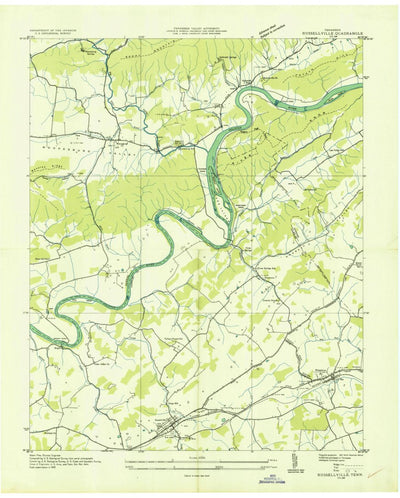 United States Geological Survey Russellville, TN (1935, 24000-Scale) digital map