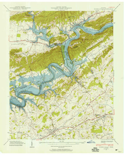 United States Geological Survey Russellville, TN (1939, 24000-Scale) digital map