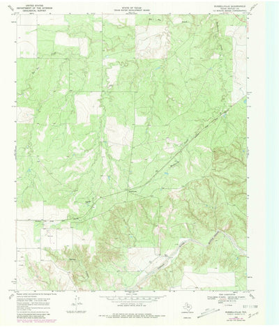 United States Geological Survey Russellville, TX (1968, 24000-Scale) digital map