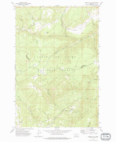 United States Geological Survey Russian Flat, MT (1972, 24000-Scale) digital map
