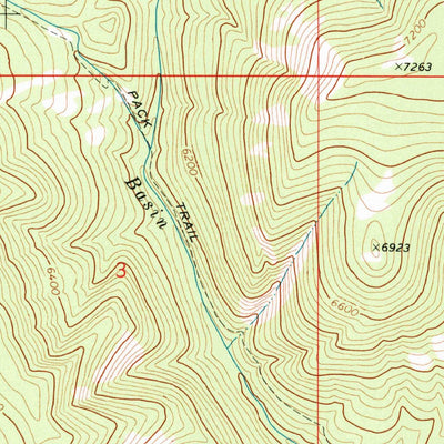 United States Geological Survey Russian Flat, MT (1972, 24000-Scale) digital map