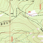 United States Geological Survey Russian Flat, MT (1995, 24000-Scale) digital map