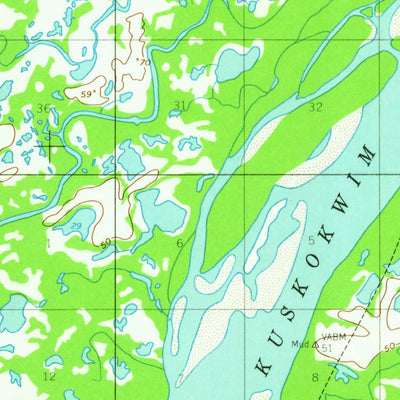 United States Geological Survey Russian Mission A-6, AK (1954, 63360-Scale) digital map