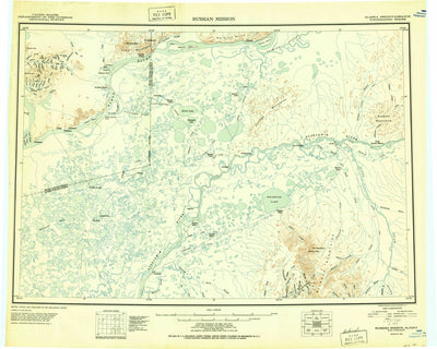 United States Geological Survey Russian Mission, AK (1950, 250000-Scale) digital map