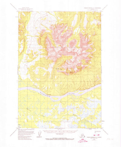 United States Geological Survey Russian Mission C-1, AK (1952, 63360-Scale) digital map