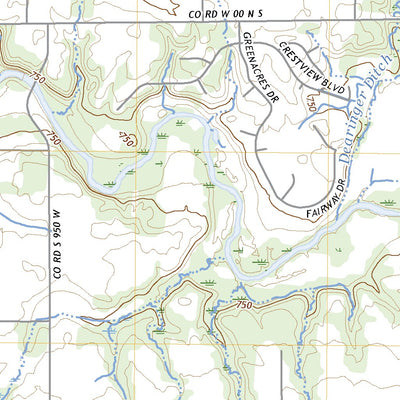 United States Geological Survey Russiaville, IN (2022, 24000-Scale) digital map