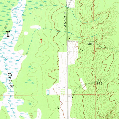 United States Geological Survey Rust, MI (1972, 24000-Scale) digital map