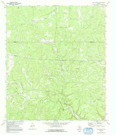 United States Geological Survey Rust Ranch, TX (1970, 24000-Scale) digital map