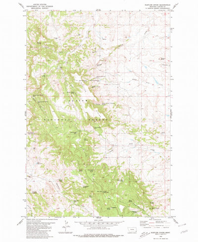 United States Geological Survey Rustler Divide, MT (1980, 24000-Scale) digital map