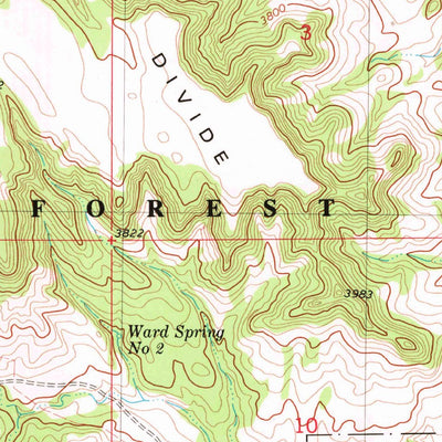 United States Geological Survey Rustler Divide, MT (1980, 24000-Scale) digital map