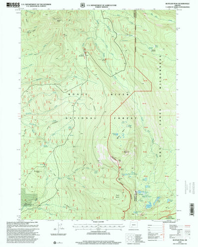 United States Geological Survey Rustler Peak, OR (1997, 24000-Scale) digital map