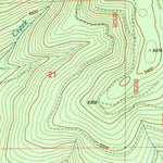 United States Geological Survey Rustler Peak, OR (1997, 24000-Scale) digital map
