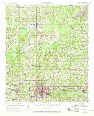 United States Geological Survey Ruston, LA (1950, 62500-Scale) digital map