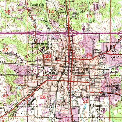 United States Geological Survey Ruston, LA (1950, 62500-Scale) digital map