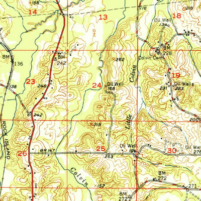 United States Geological Survey Ruston, LA (1951, 62500-Scale) digital map