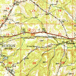 United States Geological Survey Ruston, LA (1951, 62500-Scale) digital map