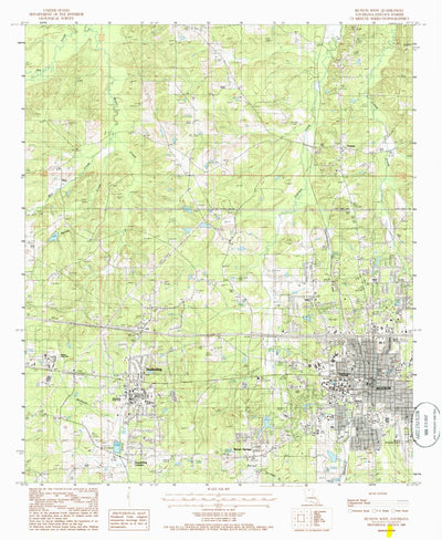 United States Geological Survey Ruston West, LA (1985, 24000-Scale) digital map