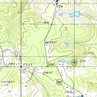 United States Geological Survey Ruston West, LA (1985, 24000-Scale) digital map