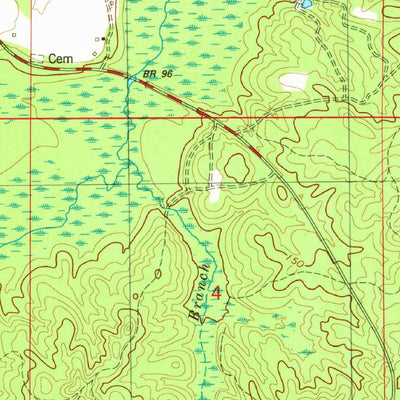 United States Geological Survey Rutan, AL (1982, 24000-Scale) digital map
