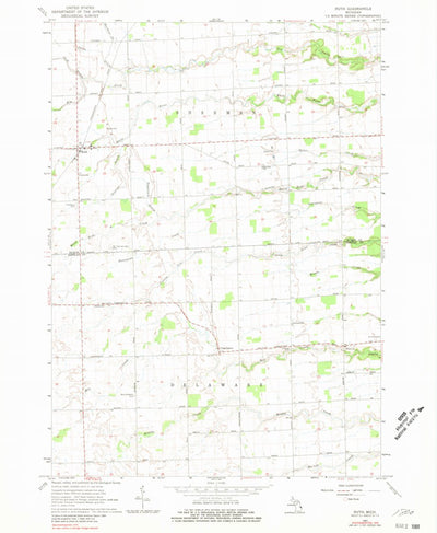 United States Geological Survey Ruth, MI (1963, 24000-Scale) digital map