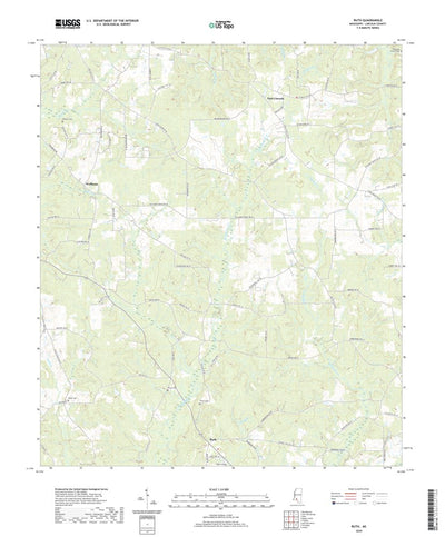 United States Geological Survey Ruth, MS (2020, 24000-Scale) digital map