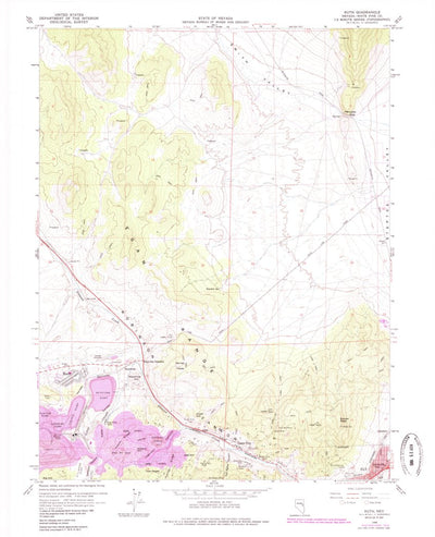 United States Geological Survey Ruth, NV (1958, 24000-Scale) digital map