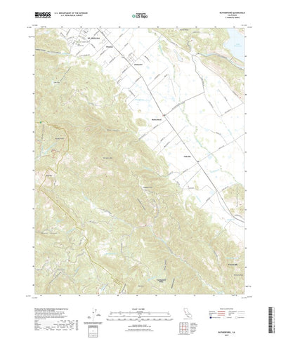 United States Geological Survey Rutherford, CA (2021, 24000-Scale) digital map