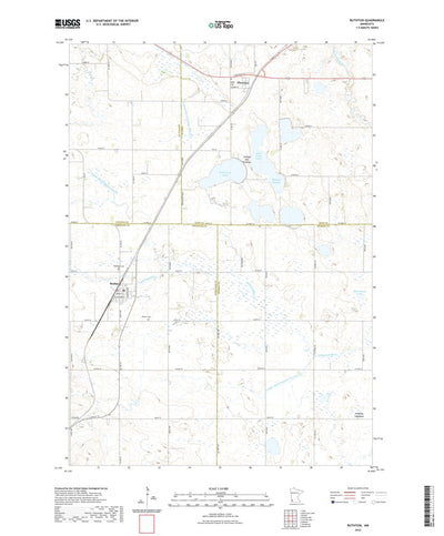 United States Geological Survey Ruthton, MN (2022, 24000-Scale) digital map