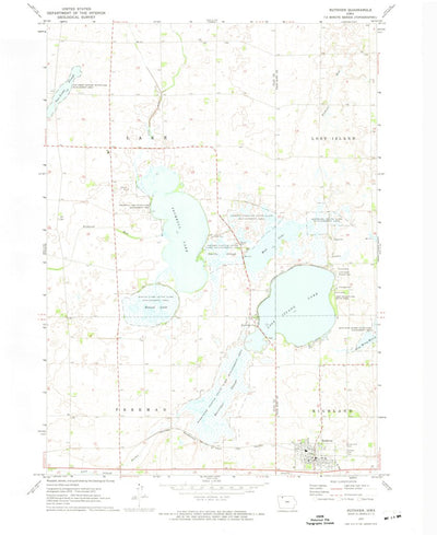 United States Geological Survey Ruthven, IA (1972, 24000-Scale) digital map