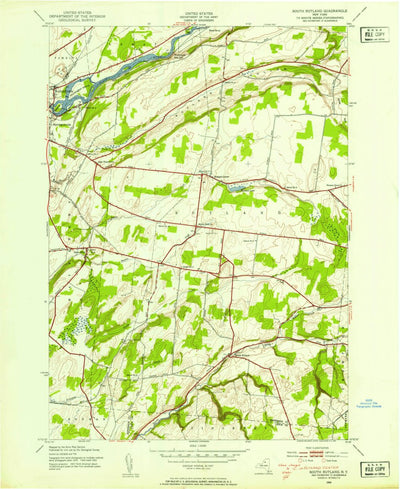 United States Geological Survey Rutland Center, NY (1943, 24000-Scale) digital map