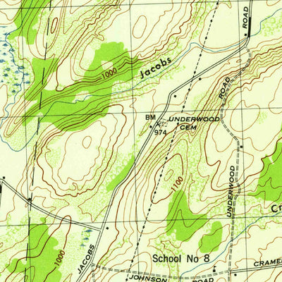 United States Geological Survey Rutland Center, NY (1943, 31680-Scale) digital map