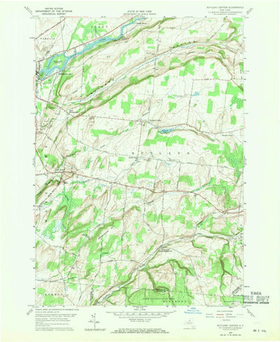 United States Geological Survey Rutland Center, NY (1959, 24000-Scale) digital map