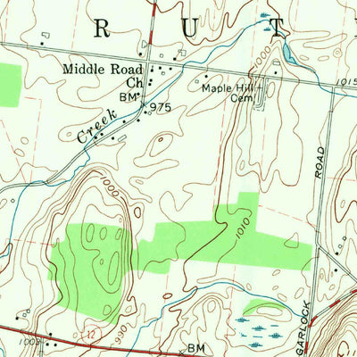 United States Geological Survey Rutland Center, NY (1959, 24000-Scale) digital map