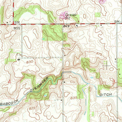 United States Geological Survey Rutland, IN (1962, 24000-Scale) digital map