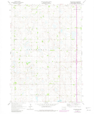 United States Geological Survey Rutland SE, SD (1964, 24000-Scale) digital map