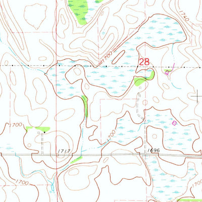 United States Geological Survey Rutland SE, SD (1964, 24000-Scale) digital map