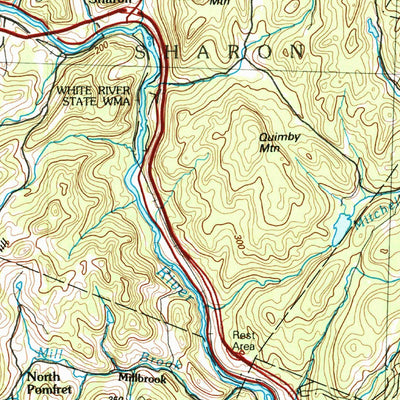 United States Geological Survey Rutland, VT-NH (1985, 100000-Scale) digital map