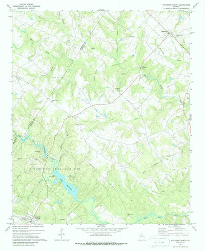 United States Geological Survey Rutledge North, GA (1971, 24000-Scale) digital map