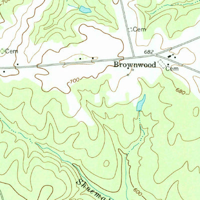 United States Geological Survey Rutledge South, GA (1972, 24000-Scale) digital map