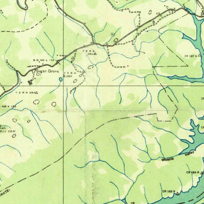 United States Geological Survey Rutledge, TN (1936, 48000-Scale) digital map