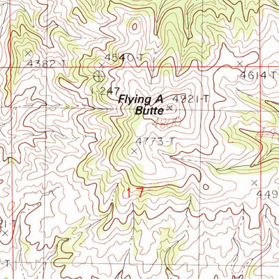 United States Geological Survey Ryan Butte, MT (1984, 24000-Scale) digital map