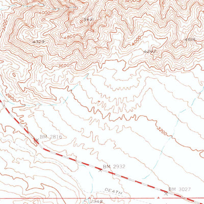 United States Geological Survey Ryan, CA-NV (1952, 62500-Scale) digital map