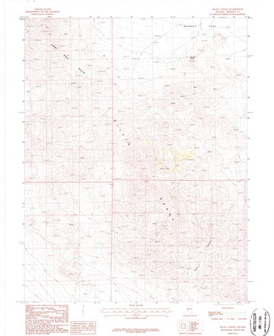 United States Geological Survey Ryan Canyon, NV (1987, 24000-Scale) digital map