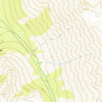 United States Geological Survey Ryan Peak, ID (1967, 24000-Scale) digital map
