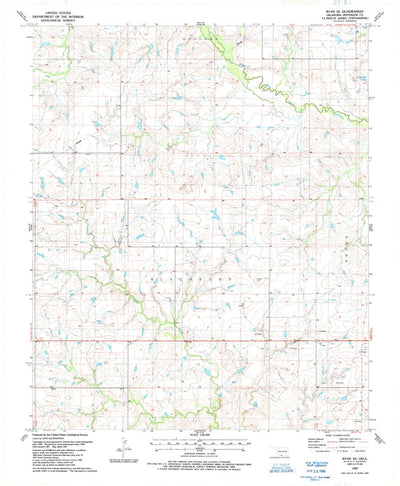 United States Geological Survey Ryan SE, OK (1987, 24000-Scale) digital map