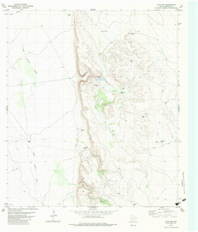 United States Geological Survey Ryan SW, TX (1983, 24000-Scale) digital map